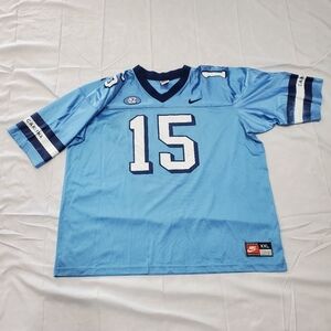 Vintage 90s North Carolina Tar Heels Football Jersey #15 Carolina Blue 2XL